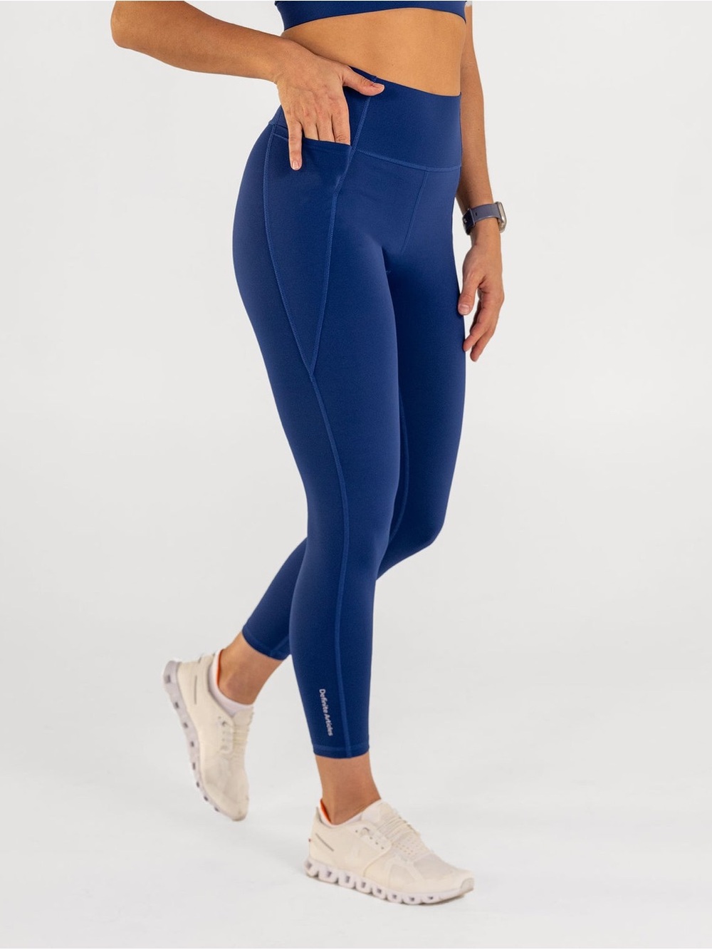New Definite Articles Trimline ⅞ Sculpt Leggings in Estate Blue Size Large